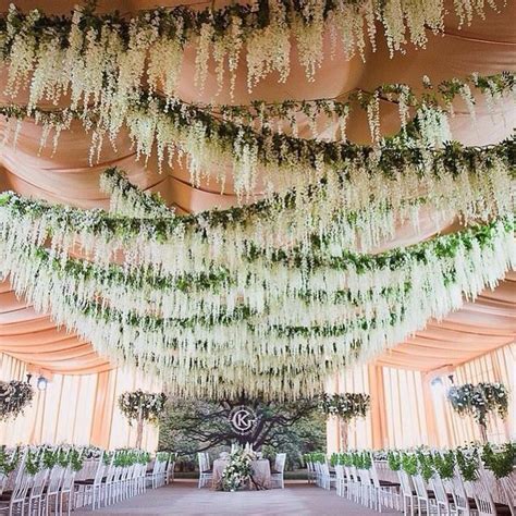 Wedding Ceiling Flower Ceiling Outdoor Wedding