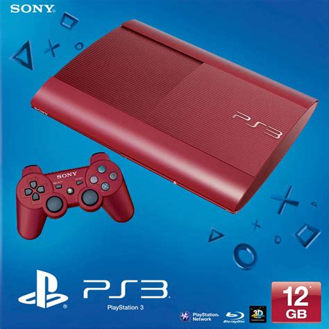 Playstation 3 Super Slim 12gb Console Garnet Red Ps3pwned Buy
