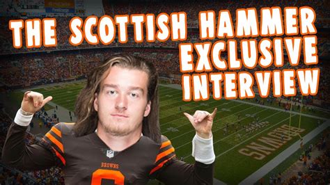 1 On 1 With The Scottish Hammer The Cleveland Browns Punter Youtube