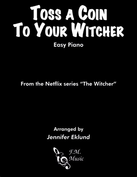 Toss a Coin to Your Witcher (Easy Piano) in 2020 | Easy piano, Piano