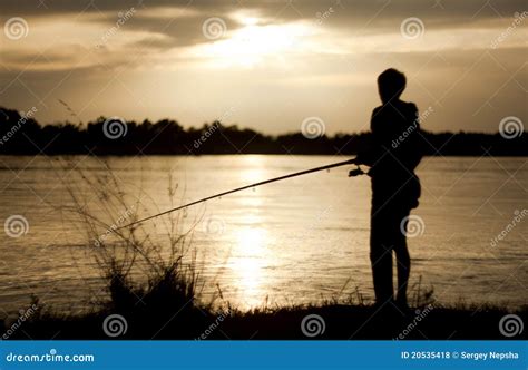 The Fisherman At Sunset Stock Photo Image Of Nature 20535418
