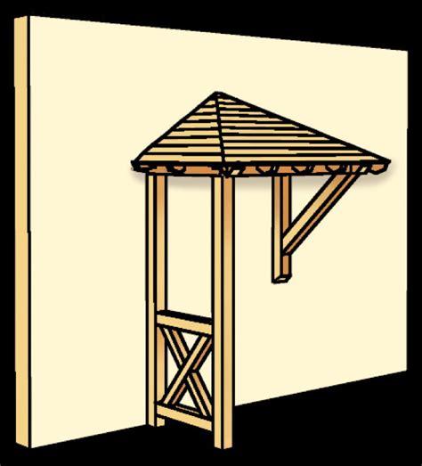 Setzen sie dachplanken und die querstege zwischen die latten im unteren vordachbereich. Holz-Vordach SKANHOLZ «Wesel» für Haustüren Walmdach | vom ...
