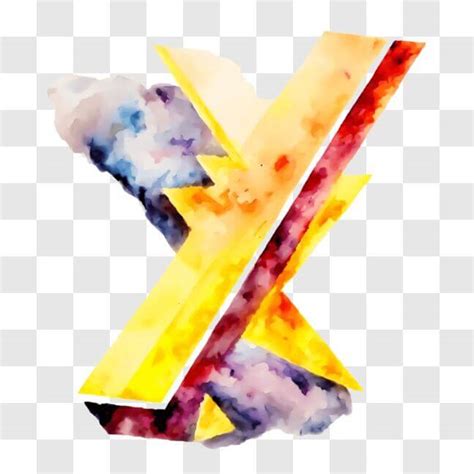 Download Watercolor Letter X Painting For Communication Png Online