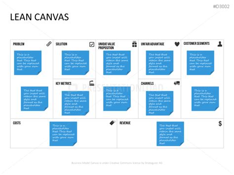 lean canvas powerpoint templates presentationload