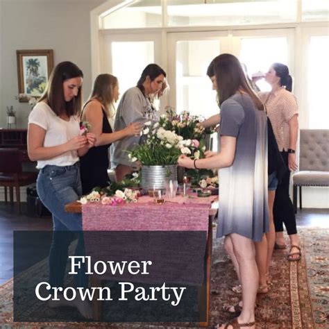 Austin Bachelorette Party Activity The Flower Crown Workshop Austin