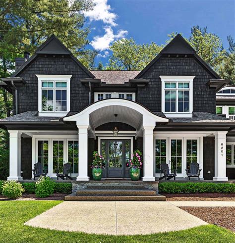 Beautiful cedar shake lake house with timeless appeal in ...