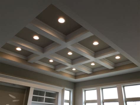 Tilton coffered ceiling products install quicker, easier and with greater precision than any conventional methods for installing decorative ceiling treatments while providing you with the quality. COFFERED CEILING IN FAMILY ROOM WITH CAN LIGHT PACKAGE ...
