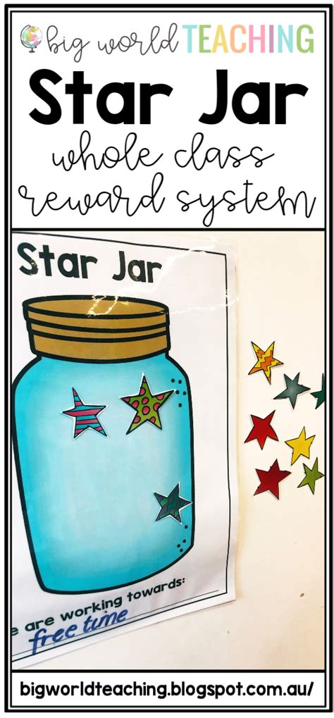 Star Jar Whole Class Reward System Class Reward System Kids