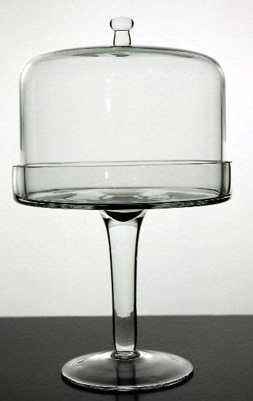 At your doorstep faster than ever. 12" Glass Pedestal Dessert Stand with glass dome lid $12 ...