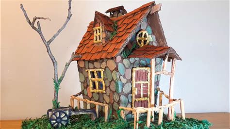 Diy Fairy House Using Cardboard And Egg Carton