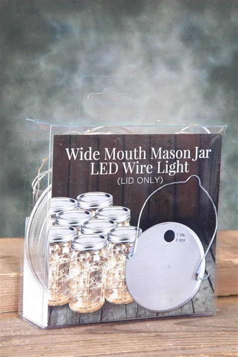Mason Jar Lights Fairy Lights Battery Op Warm White Fits A Wide Mouth