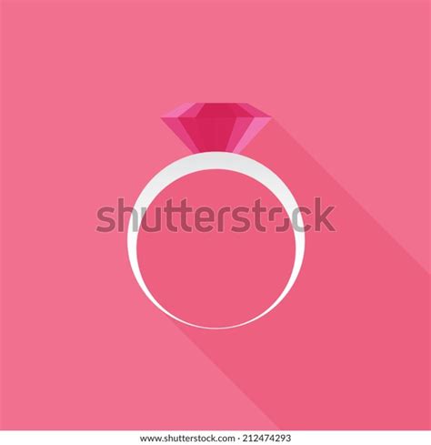 Diamond Engagement Ring Icon Vector Stock Vector Royalty Free