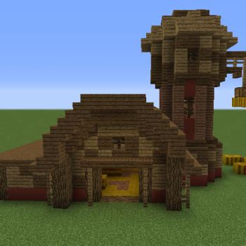 • minecraft how to build a barn tutorial welcome to my minecraft village tutorial series!!! Medieval Barn/Stables - Blueprints for MineCraft Houses ...