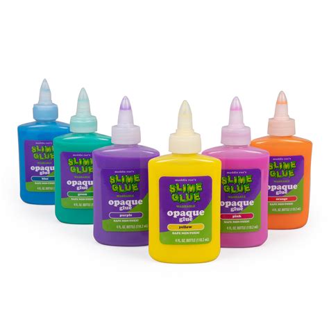Buy Maddie Raes Slime Making Opaque Glue 6 4oz Bottles In Six
