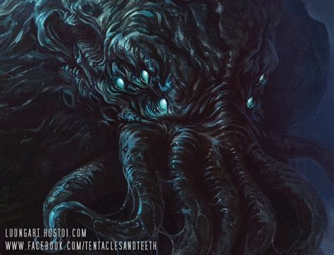 Cthulhu Oil Painting Art Print Reproduction Etsy
