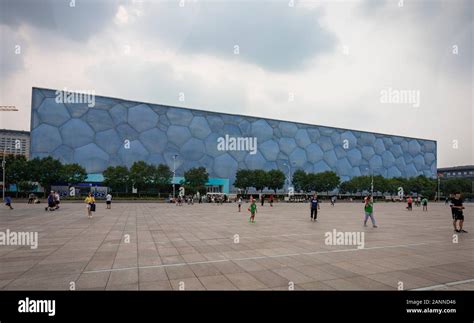 The Beijing National Aquatics Center Also Known As The Water Cube