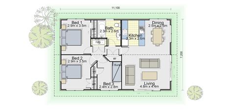 3 Bedroom Single Level House Design 80m2 Weka Longview Homes