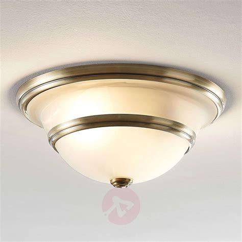 Traditional ceiling lights are the main ceiling light in the living room or bedroom and is something scotlight always have in stock includes victorian ceiling lights as well as antique brass ceiling lights. Ursula ceiling light, glass, round, antique brass | Lights ...