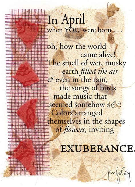 BD124 April Birthday – Kay Foley's Ampersand Cards