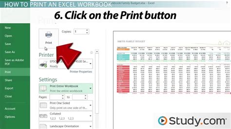 Printing In Excel How To Configure Workbooks To Print Lesson