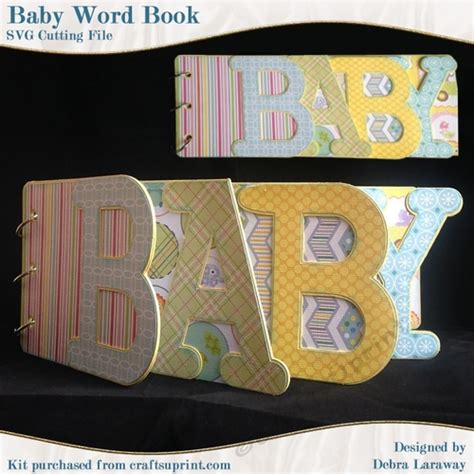 Download Baby Word Book Shaped Scrapbook SVG - CUP719982_1571 ...