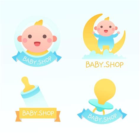Free Vector Baby Logo Collection Template