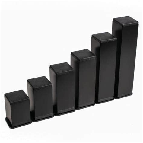 40x40 Black Aluminum Furniture Foot Furniture Feet Base Foot Cabinet