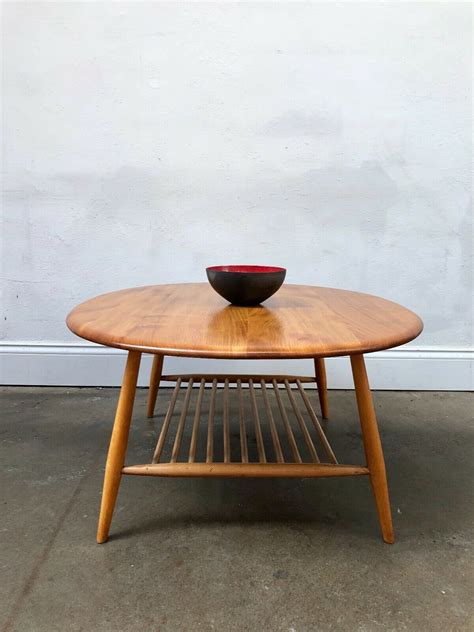 How to spot a fake saarinen tulip table. Vintage 60's Ercol Windsor Blonde Coffee With Table ...
