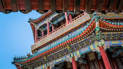Chinese Ancient Architectural Design Of A Multicolored 2846006 The