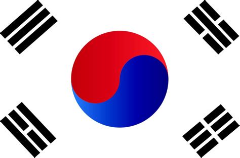 Basic South Korea Flag Art Print by ARTPICS - X-Small | South korea