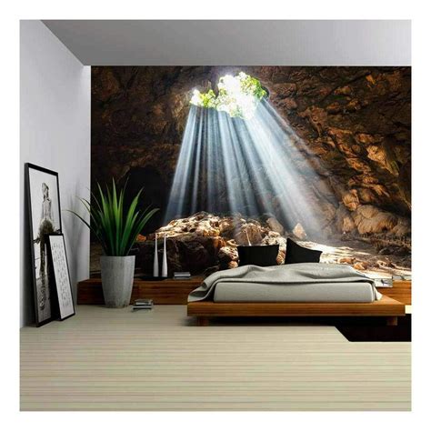 Wall26 Sun Beam In Cave Removable Wall Mural Self Adhesive Large