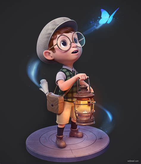 3d Model Boy Cartoon Character By Paulo Gonzaga 9