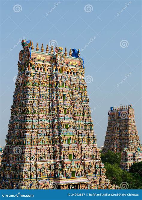 Indian Hindu Temple Stock Image Image Of Nadu Hindu 34993867