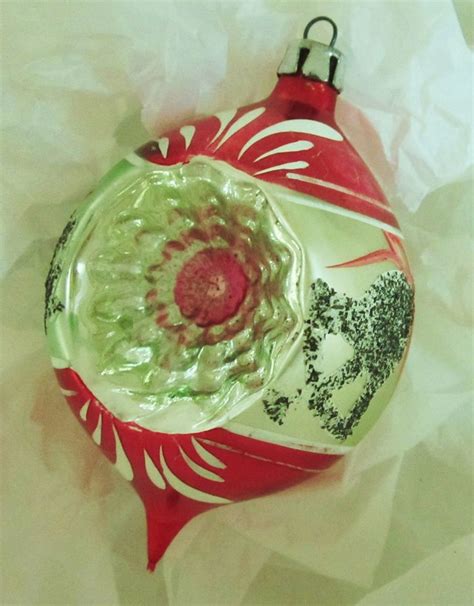 Vintage 50s 60s Christmas Mercury Glass Ornament Silver Etsy Christmas Ornaments Retro