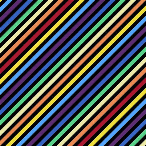 Rainbow Stripes With Black Mixed Media By Gravityx9 Designs Fine Art