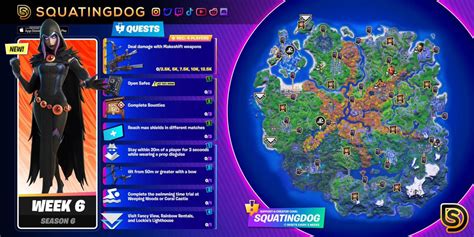 Fortnite Chapter 2 Season 6 Week 6 Epic Quests Guide And Cheat Sheet