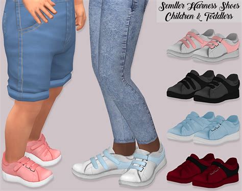 Sims 4 Ccs The Best Semller Harness Shoes Children And Toddlers By