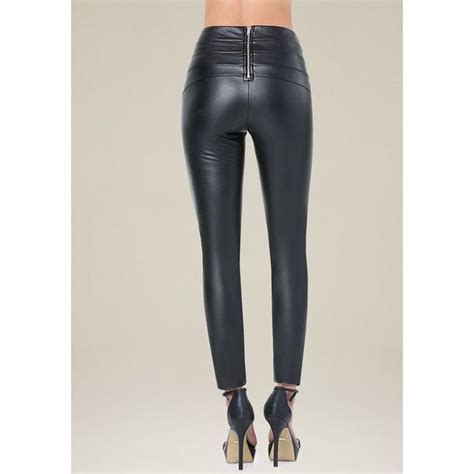 Bebe Womens Faux Leather High Leggings 79 Liked On Polyvore