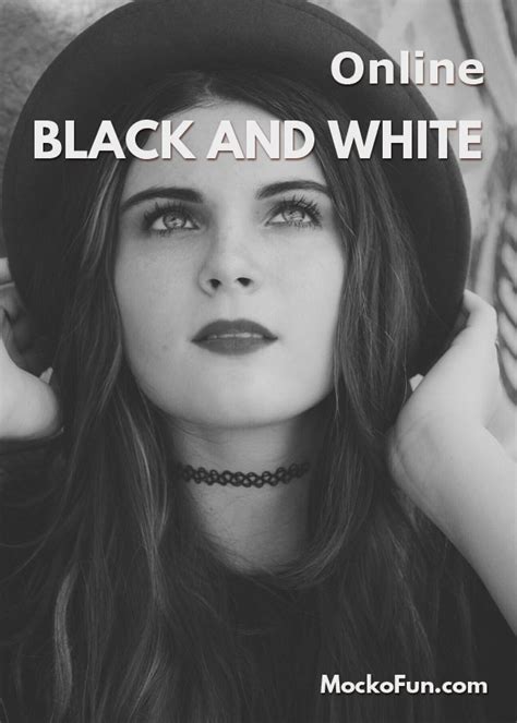 Black And White Photo Portrait Mockofun