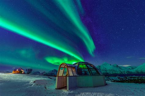 Has glass ceiling for aurora watching and own private hot spring outdoor spa and sauna. Northern Lights in Tromso: watching aurora from a glass ...