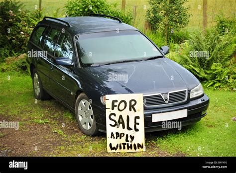 Used car for sale Stock Photo - Alamy