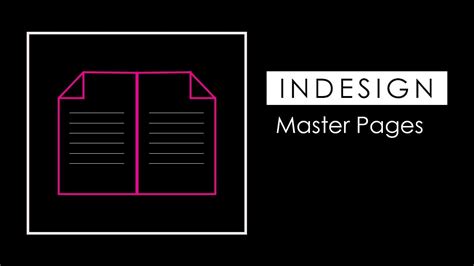 Adobe Indesign Master Pages Tutorial Youtube