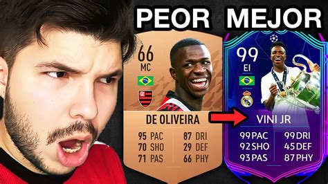 Fifa Peor Y Mejor Carta De Cada Jugador Youtube