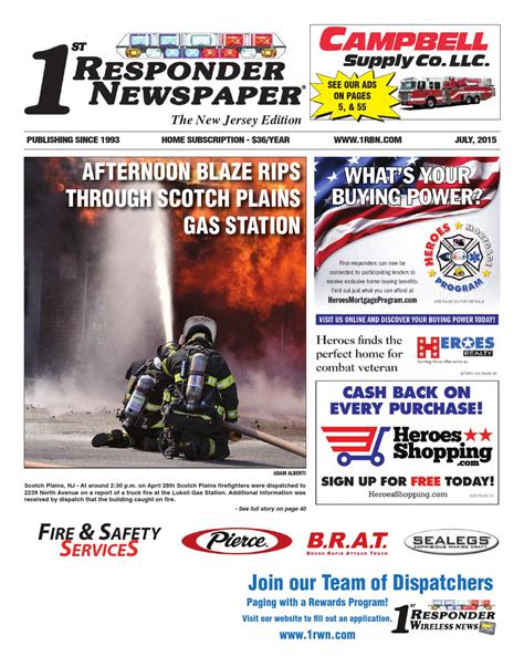 1st Responder News New Jersey July Edition By Belsito Communications