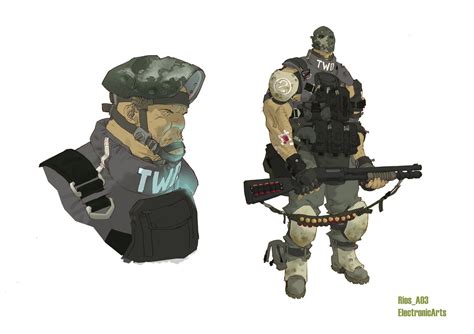Army Of Two Sci Fi Character Design Concept Art Characters