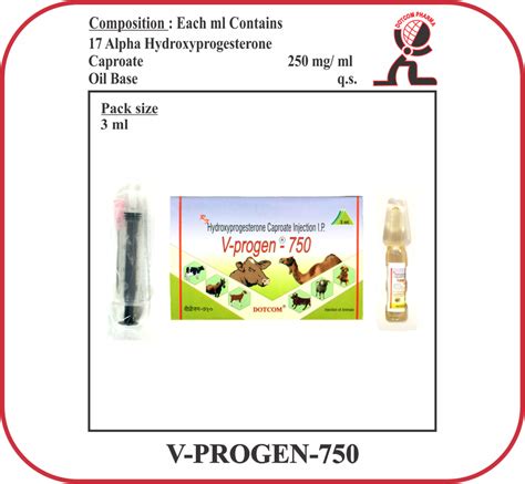 17 alpha hydroxyprogesterone corporate 250mg injection brand v progen 750 at rs 43 58 vial
