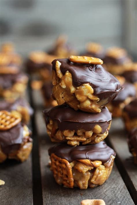 Listen carefully, my puppy chow recipe is not for the faint of heart. (Idiot Proof) Snickerdoodle Peanut Butter Chocolate Chex Mix Bars | Recipe | Chocolate chex mix ...
