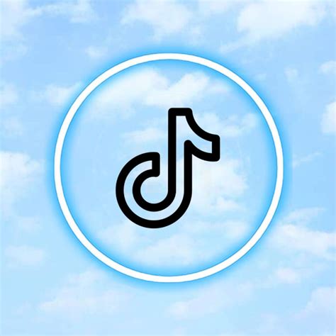 Cute Tiktok Icon Aesthetic Blue