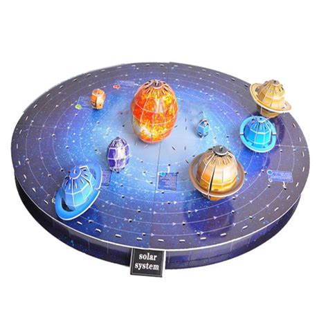 146pcs 3d Solar System Puzzle Set Planet Board Game 3d Paper Diy Jigsaw