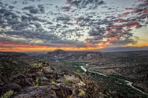 Rio Grande River Sunrise 2 White Rock New Mexico Photograph By Brian